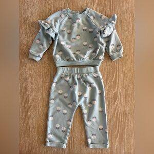 Nordstrom’s Tucker + Tate Ruffle Trim Sweatshirt & Sweatpants Set Baby